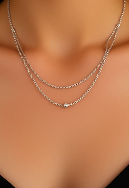 Silver hoop earrings