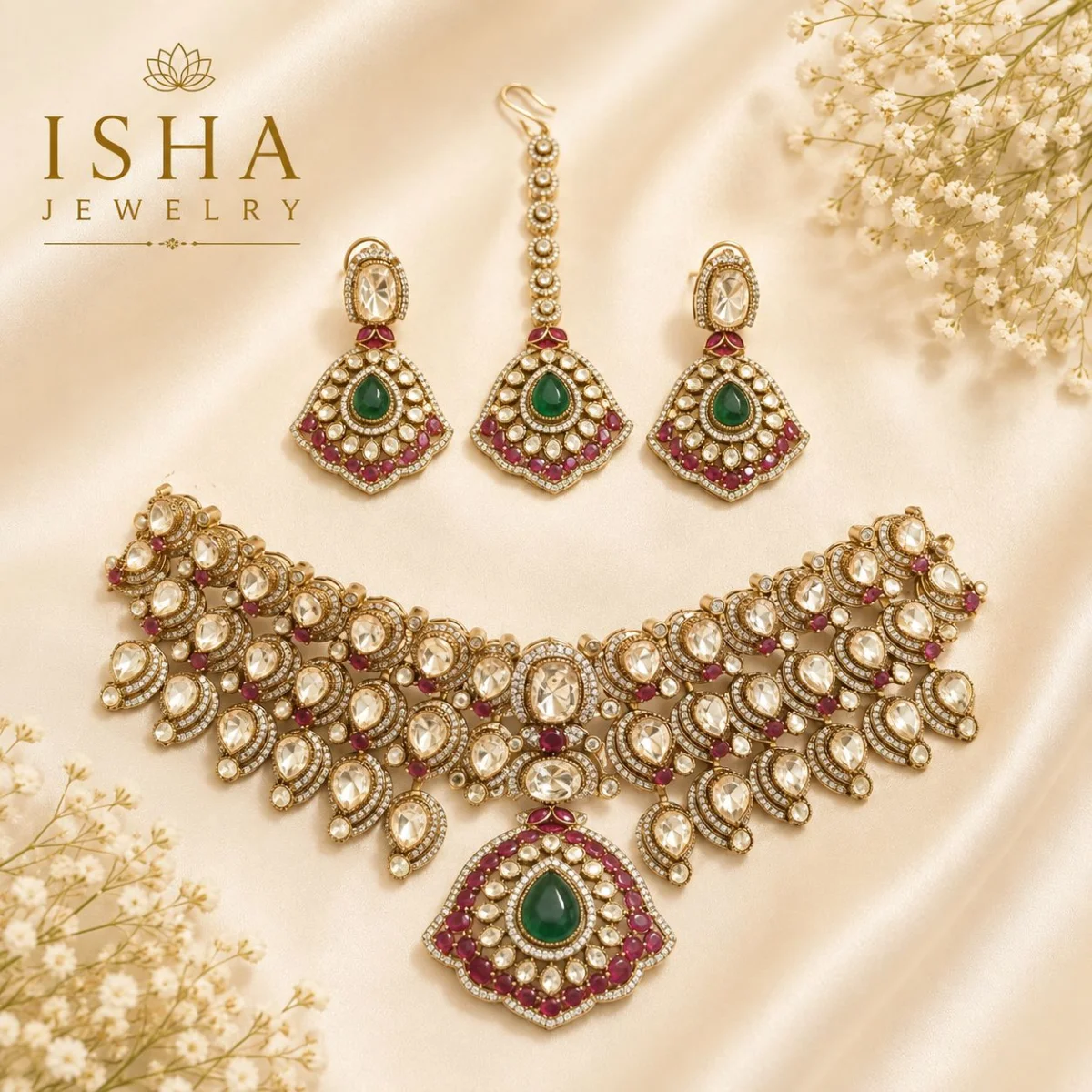 Premium Quality Moissanite Bridal Set