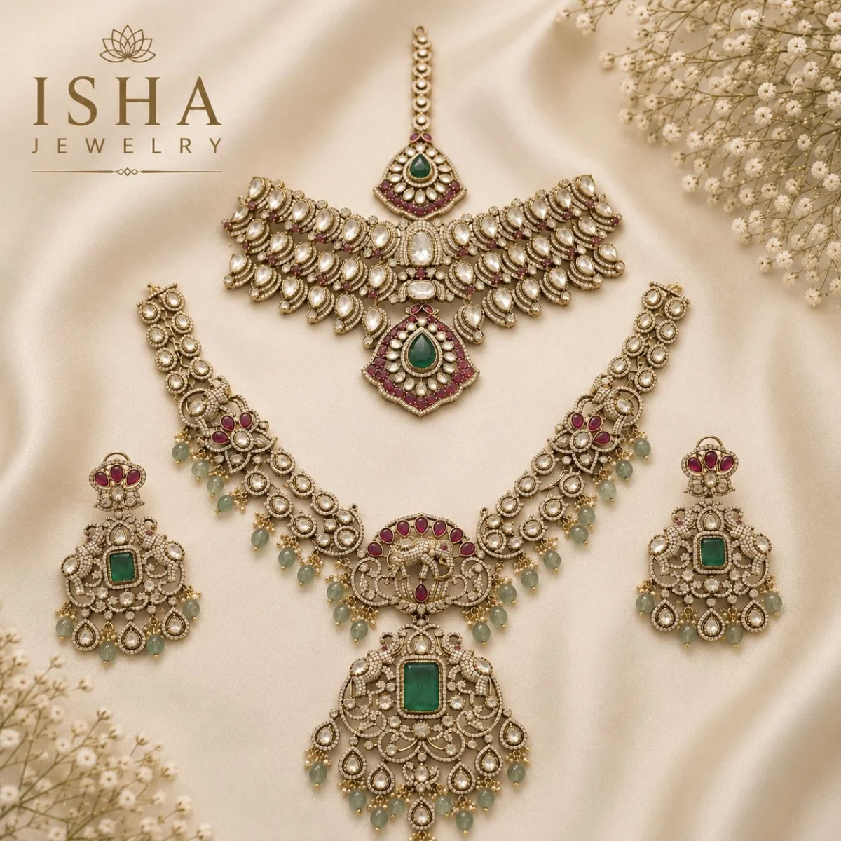 Premium Quality Moissanite Bridal Set