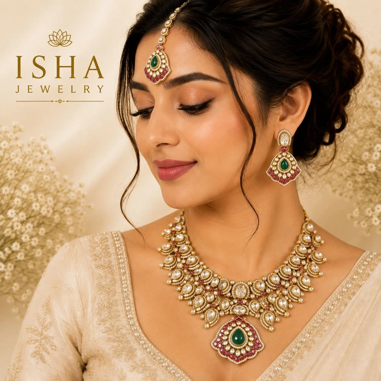 Premium Quality Moissanite Bridal Set
