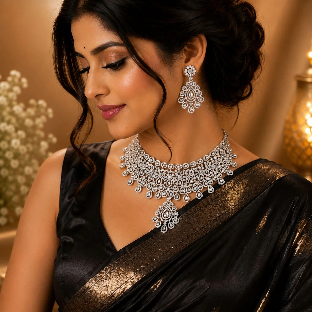 Premium Quality Diamond Replica Choker