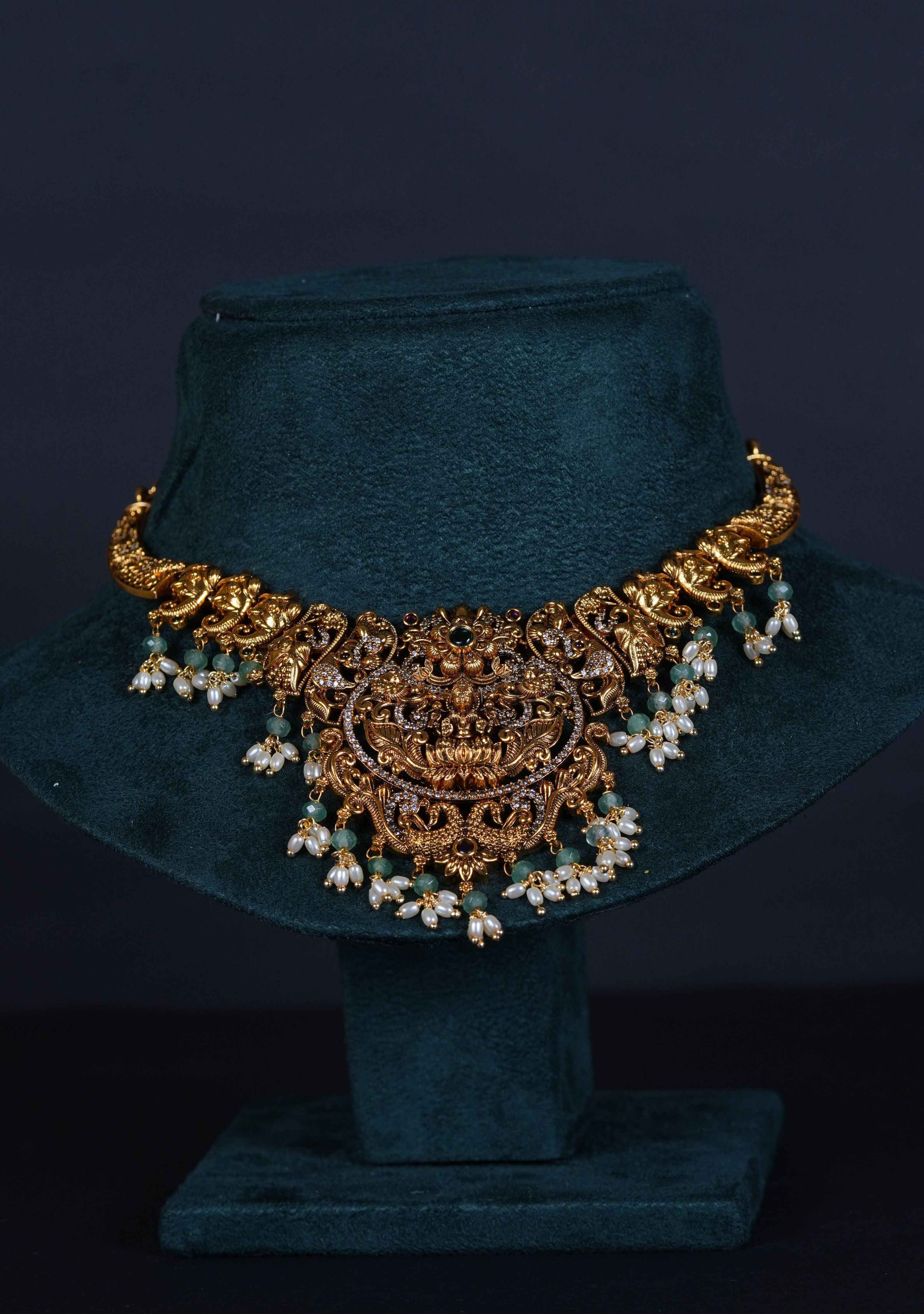 Temple Lakshmi Kante Necklace